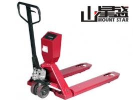 針式微型打印手拉叉車(chē)秤 貨物搬運輸庫存管理稱(chēng)重搬運一體液壓手拖地牛秤